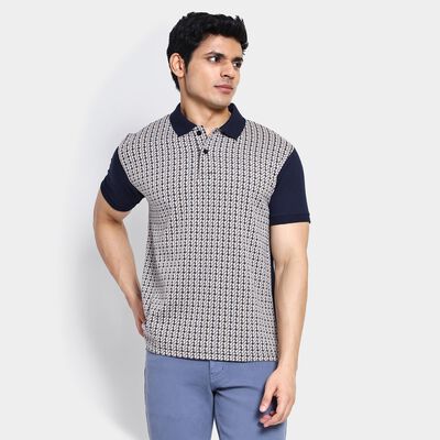 Men's Collared Half Sleeves T-Shirt 